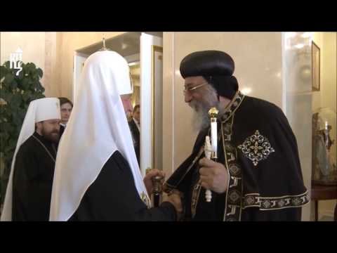 Orthodox Patriarch of Moscow receives Coptic Pope