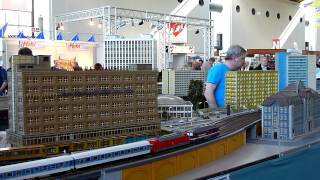 preview picture of video 'Modellbahn: Karlsruhe, Alexanderplatz'