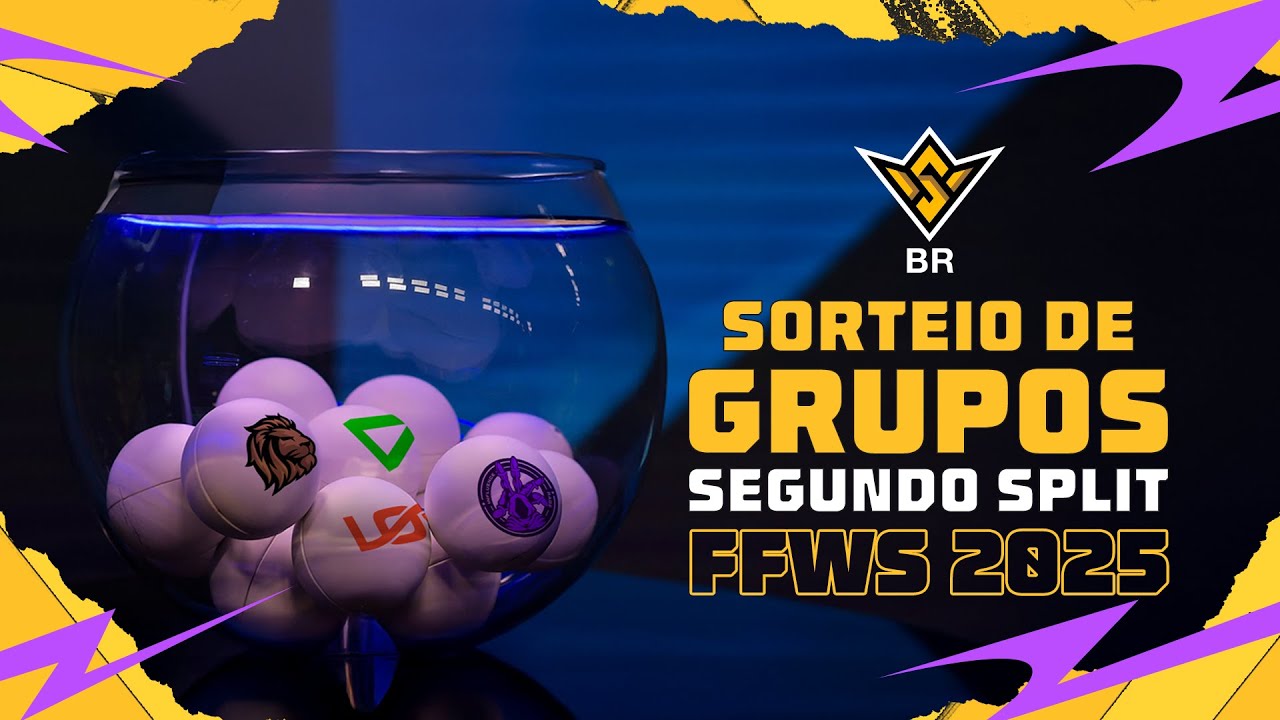 SORTEIO AO VIVO dos GRUPOS DO SPLIT 2 DO FFWS BR! | Garena Free Fire Brasil