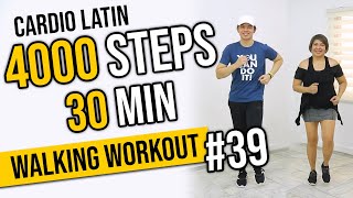 30 MIN CARDIO LATIN DANCE Workout with MOM! • 4000 Steps • Walking Workout #39 • Keoni Tamayo