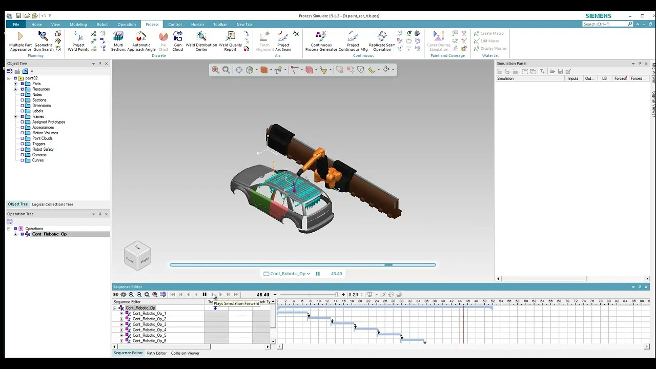 Process Simulation Paint Basic
