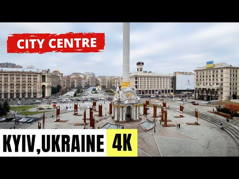 KYIV, UKRAINE 🇺🇦 [4K] CITY CENTRE — Arsenalna to Maidan Nezalezhnosti — Walking Tour