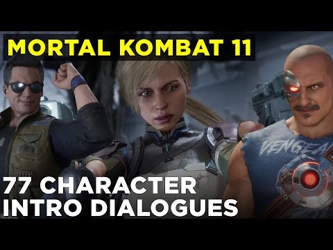 Mortal Kombat 11 gameplay | 77 different character intros