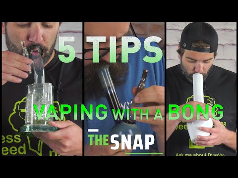 5 Tips when vaping with a water piece