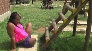 amputee play at the playground