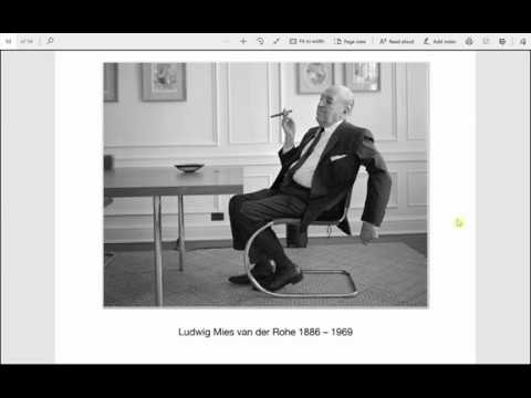 Historia e Arkitektures Moderne 14 - U_POLIS -  Mies Van Der Rohe