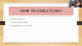 How to structure your article?