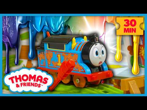 Everyone Gets a Fresh Coat of Paint! | Thomas & Friends: Watch Out Thomas! | 30 Minutes - Kids TV Series, Kingdom Kids Zone - Thomas & Friends