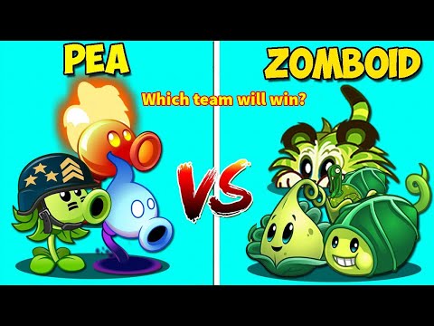 PvZ 2 Team Plant Battle: 3 PEA vs 3 ZOMBOID - Who will emerge victorious?