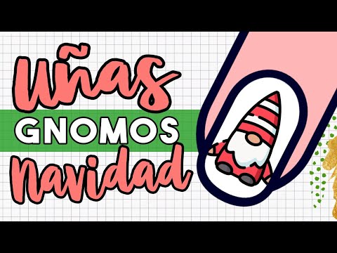 COMO CAMBIAR EL COLOR DE UN ESMALTE · UÑAS GNOMO DE NAVIDAD