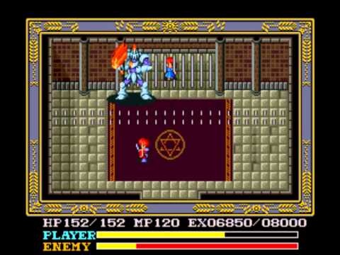 Ys IV Mask of the Sun (SNES) - Boss 05. Beastmaster (No Damage & Magic)