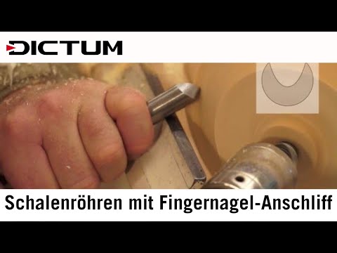 Schalenröhre, Superflute (Fingernagel-Anschliff) - Drechselwerkzeug in der Praxis