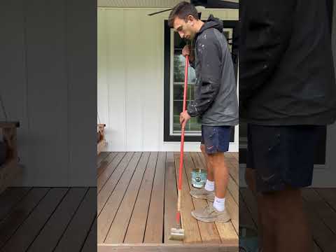 The Perfect Technique For Brushing Stain On Deck Flats 🎨🖌️