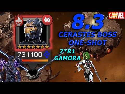 8.3 CERASTES BOSS NASIL TEKLENİR ?? | 7*R1 GAMORA ONE-SHOT, AŞAMALAR VE ALTERNATİFLER ANLATIM - MCOC