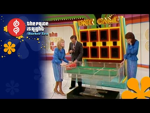 Ouch! Model Dian Keeps Going After the DICE GAME Table Runs Over Her Foot! - The Price Is Right 1983
