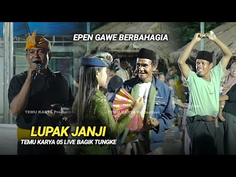 Momen kebahagiaan epen gawe dan sekeluarga di lagu sasak viral Lupak janji Temu karya 05