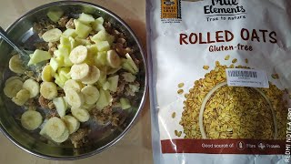 Unboxing true elements rolled oats from Amazon