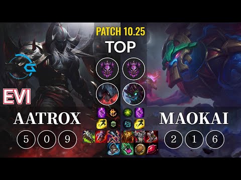DFM Evi Aatrox vs Maokai Top - KR Patch 10.25