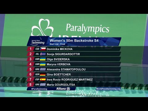 Finale femminile 50m dorso S4 | Dublino 2018
