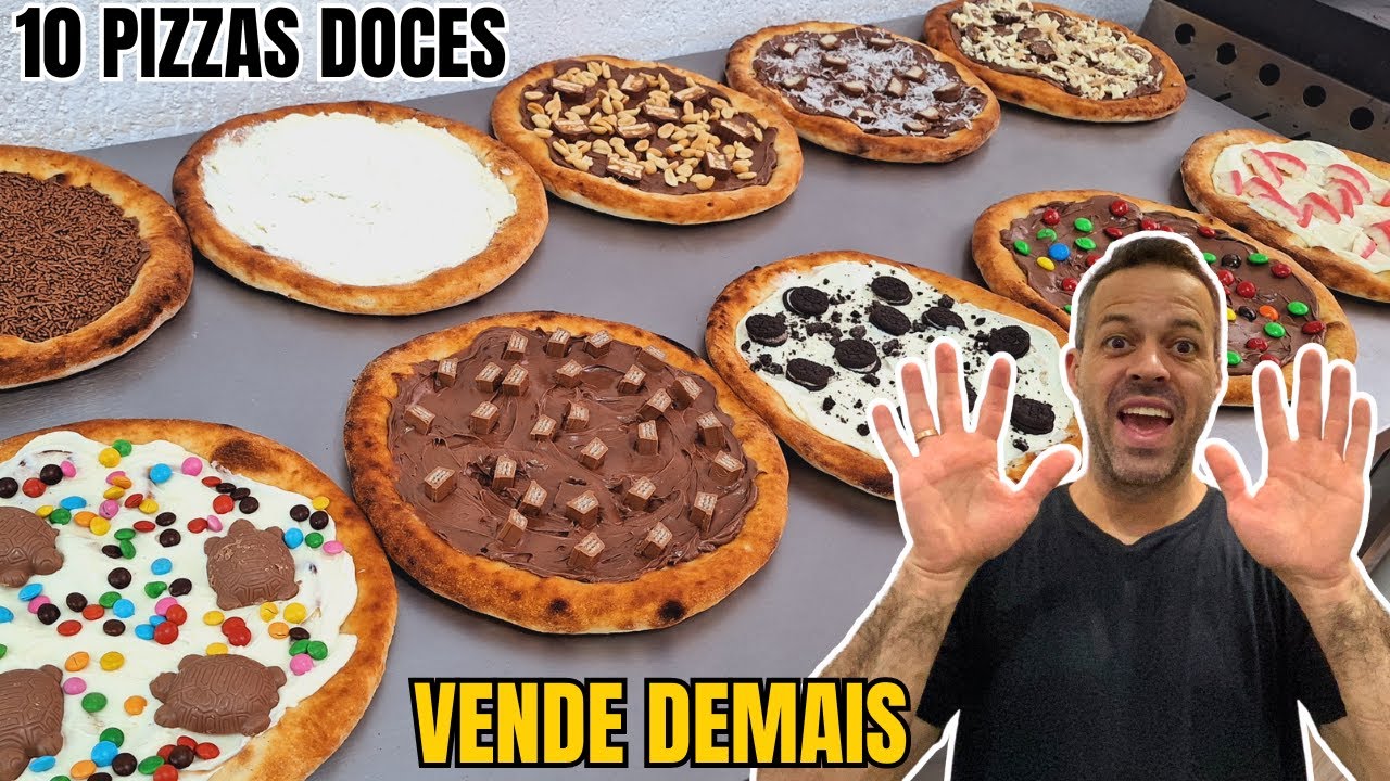 PIZZARIA DELIVERY I 10 PIZZAS DOCES PARA VOCÊ FAZER - VENDER E LUCRAR MUITO I GANHE DINHEIRO