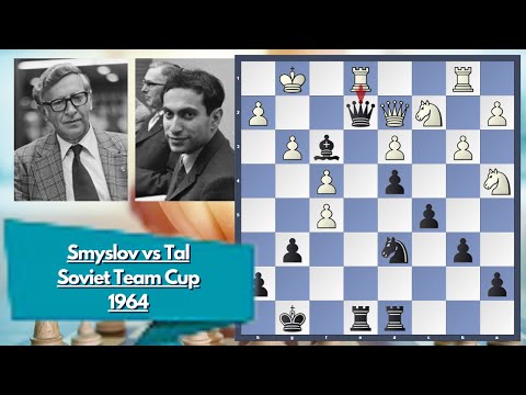 Beautifull End Game || Smyslov vs Tal || Soviet Team Cup 1964