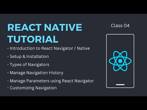 React Native Tutorial Class 04 React Navigation Native Stack Tab Navigator