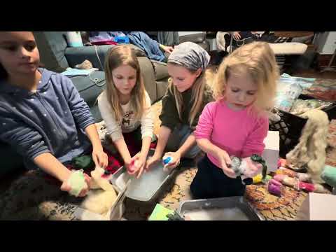 Handicrafts in our homeschool l wet felt 