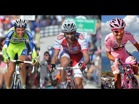 Giro d'Italia 2010 - stage 16(mountain TT) - Basso, Garzelli, Evans, Aroyo on Plan de Corones