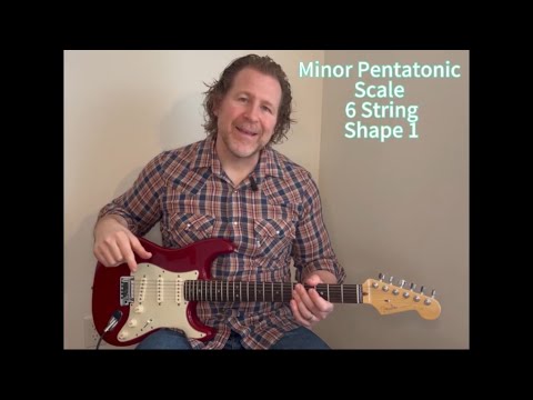How To Play a Minor Pentatonic Scale - Shape 1 With Root on 6th String