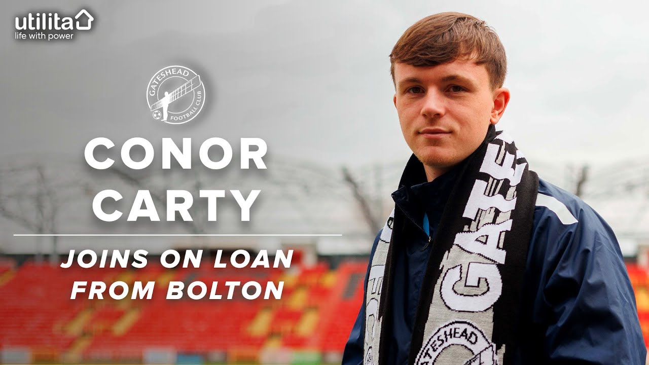“It’s my kind of game here” | Conor Carty joins Gateshead on loan from Bolton Wanderers | INTERVIEW