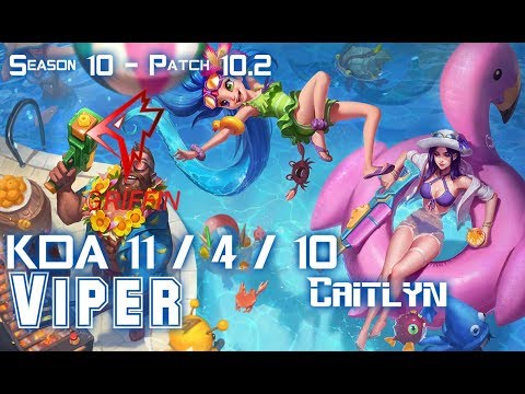 GRF Viper CAITLYN vs LUCIAN ADC - Patch 10.2 KR Ranked