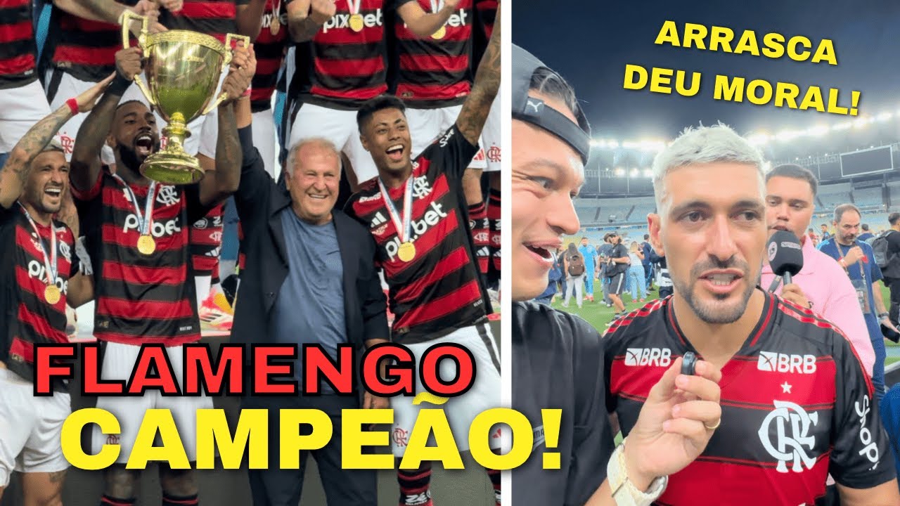FLAMENGO CAMPEÃO CARIOCA E O ARRASCAETA ME FALOU ISSO DEPOIS DO JOGO! Flamengo x Fluminense