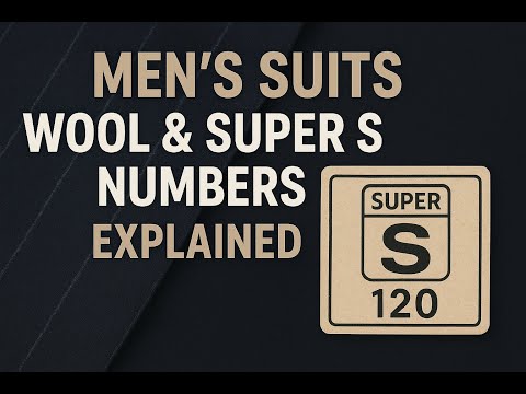 Wool in Men’s Suits: History & Super S Numbers Explained