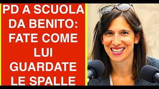 PD A SCUOLA DA BENITO: FATE COME LUI GUARDATE LE SPALLE