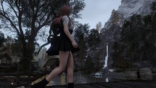 SkyrimSE | Lossless Scaling frame generation 120fps / OBS Capture test / Community Shaders