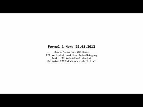Formel 1 News [GERMAN] 22.01.2012