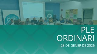 Ple ordinari 28/01/2026