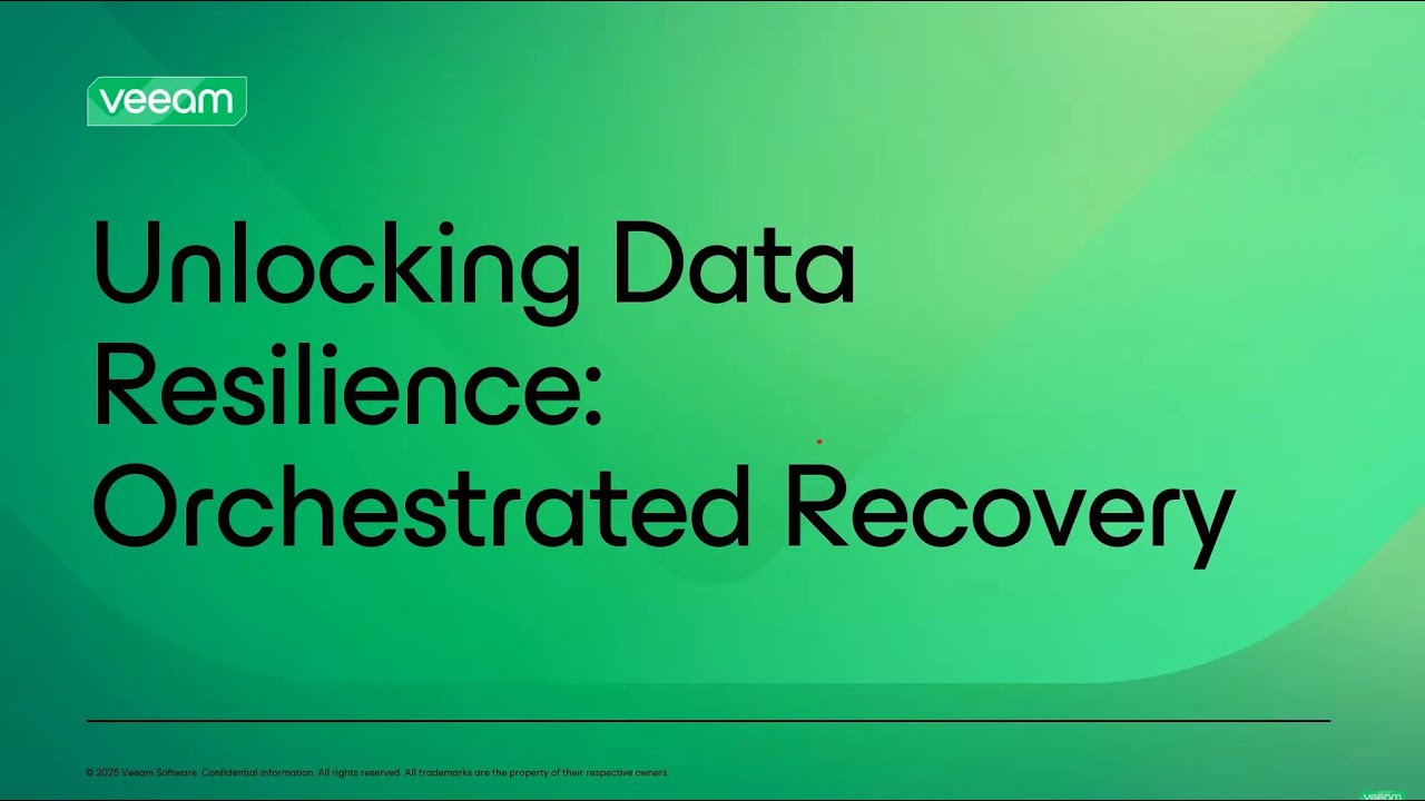 Unlocking Data Resilience: Orchestrated Recovery video