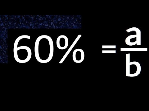 60% to fraction , 60 percent to fraction , convert percentage to fraction
