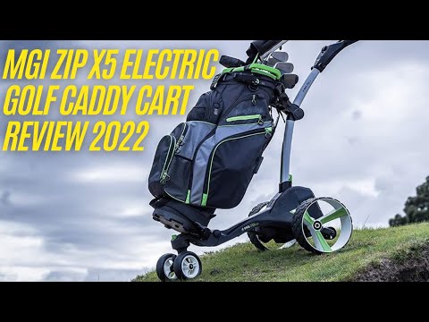 MGI ZIP X5 ELECTRIC GOLF CADDY CART REVIEW 2022 - A STRONG BATTERY & DOWNHILL SPEED CONTROL