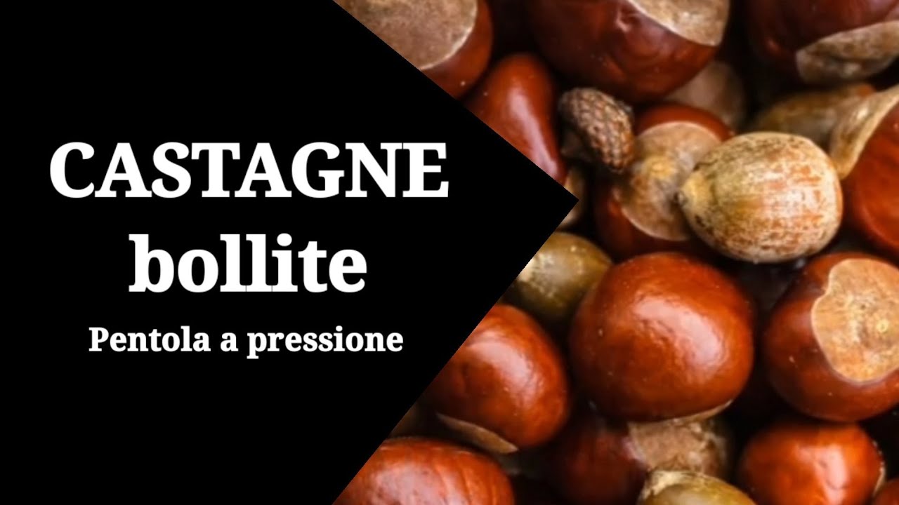 Castagne lesse con la pentola a pressione