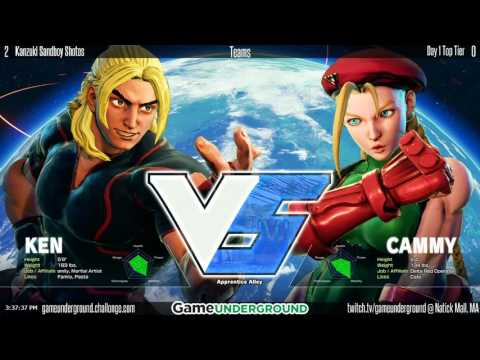 GUM06 SFV Teams - Kanzuki Sandboy Shotos Vs. Day 1 Top Tier