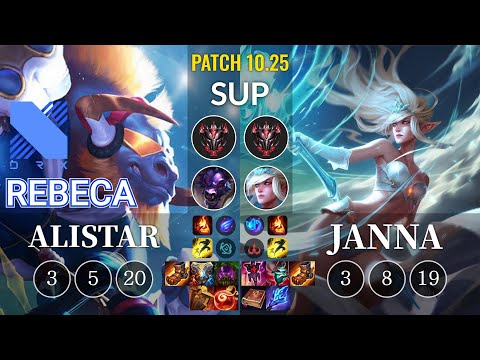 DRX Rebeca Alistar vs Janna Sup - KR Patch 10.25