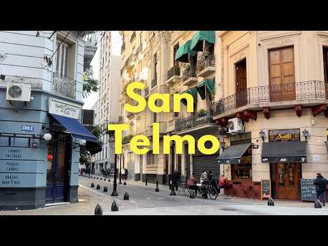 BUENOS AIRES | The most bohemian neighborhood. San Telmo Market, cafés, antiques.