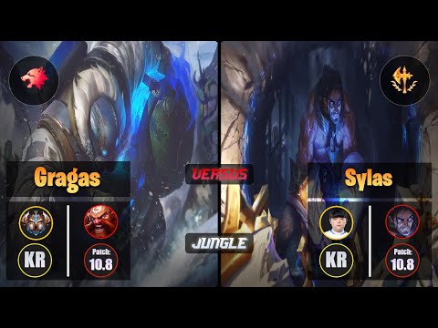 Challenger GRAGAS [Predator] (Jungle) VS Canyon SYLAS - Challenger KR Patch 10.8
