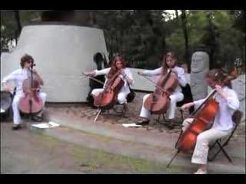 Vespecellos - Cello Rock Quartet - Chistye Prudy, May 2008