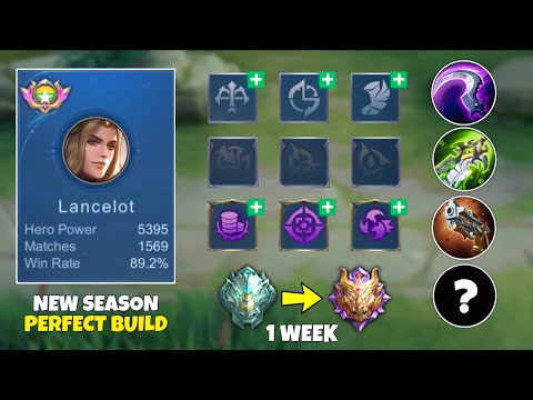 Lancelot New Perfect Build & Emblem to Rank up Faster in New Season!! | Global Lance Best Build 2023