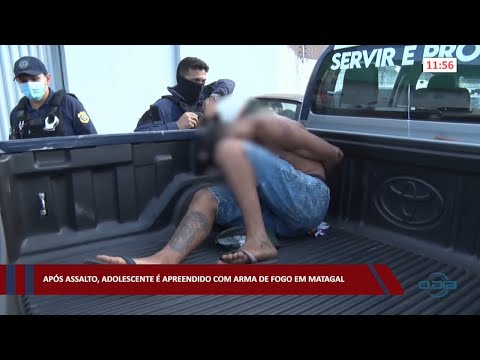 Após assalto, adolescente é apreendido com arma de fogo em matagal 12 08 2022