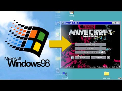 SalC1 - Playing Minecraft 1.16 on Windows 98