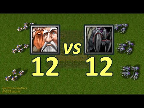 12 Mortar Teams vs 12 Crypt Fiends - Same Food - WarCraft III Retro Battles